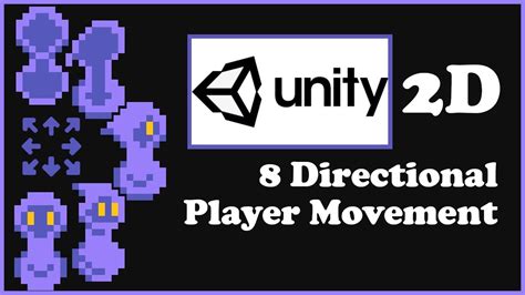 8 Directional Player Movement In Unity 2d 2021 Tutorial Youtube