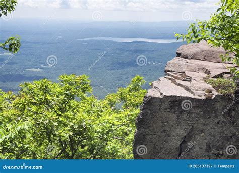 Overlook Mountain Cliff Woodstock New York Imagem De Stock Imagem De