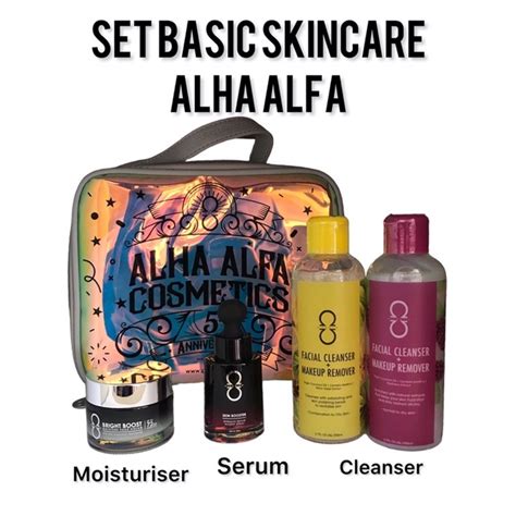 Set Basic Skincare Alha Alfa For Normal Skin Shopee Malaysia