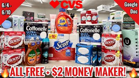 CVS Free Cheap Couponing Deals Haul 6 4 6 10 2 Money Maker