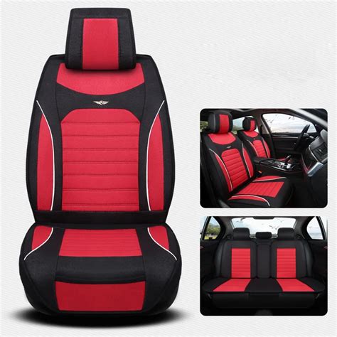 Front Back Deluxe Linen Universal Car Seat Covers For Volkswagen Vw