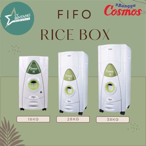 Jual Tempat Beras Rice Box Cosmos Fifo Kg Kg Kg Shopee Indonesia