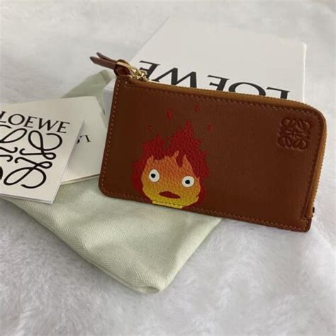 LOEWE X Howl S Moving Castle Studio Ghibl Calcifer Card Holder Coin