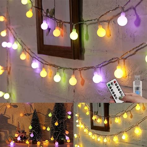 Amazon Minetom Feet Led Mini Globe String Lights Usb Fairy