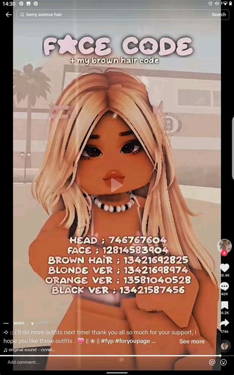 Pin By Sophia On Berry Avenue Codes Roblox Roblox Black Hair