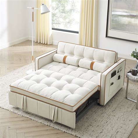 Sofa Bed Modern Sleeper Sofa Twin Bed For Living Room Bedroom Apartment Beige For Sale Katy