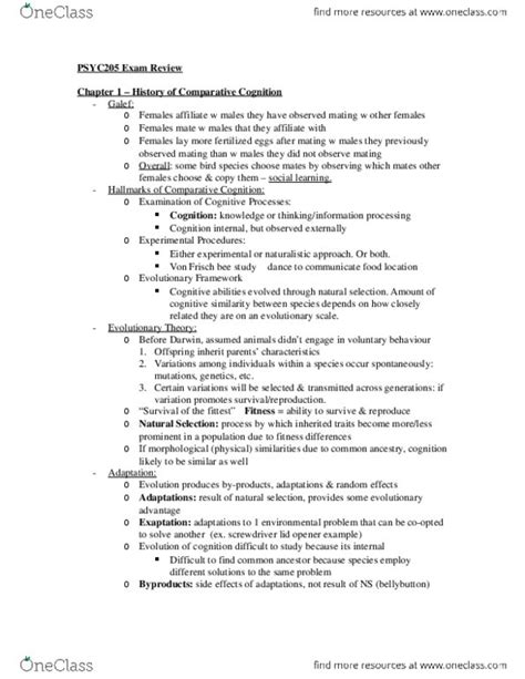 PSYC 205 Study Guide Fall 2013 Final Visual Cortex Behavioral