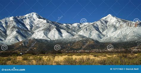 A View Of The Huachuca Mountains In Winter Stock Photos - Image: 12717463