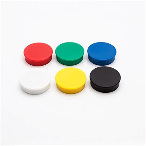 Round Fridge Magnets Button Shaped Small Colorful Magnetic Discs For