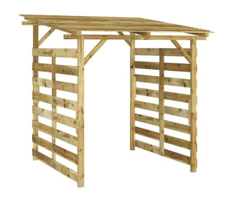 Vidaxl Abri De Stockage Du Bois De Chauffage Bois De Pin Impr Gn