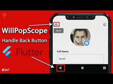 How To Use Willpopscope Widget To Handle Back Button In Flutter