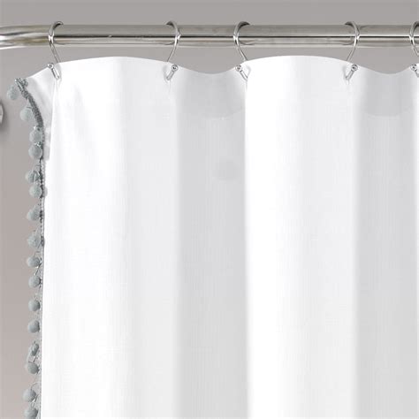 Pom Pom Shower Curtain Lush Decor Lushdecor