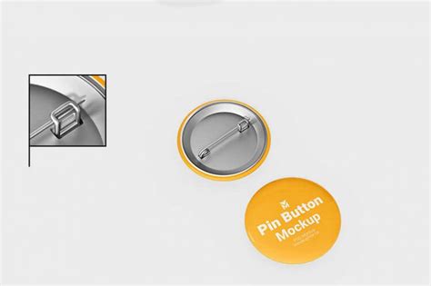 Free Round Pin Button Badge Mockup 3 Psd Set Psfiles