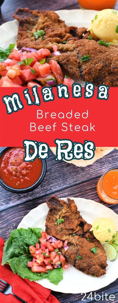 Milanesa De Res Breaded Beef Steak Resep