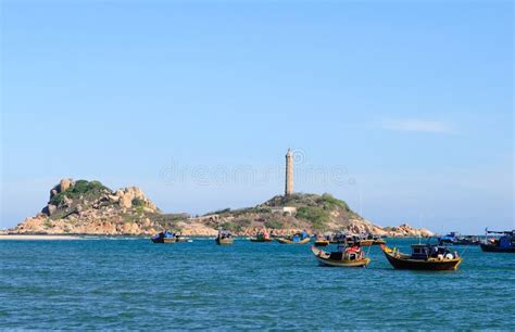 View of the Sea with Ke Ga Lighthouse in Phan Thiet, Vietnam Stock Photo - Image of sunny, thiet ...