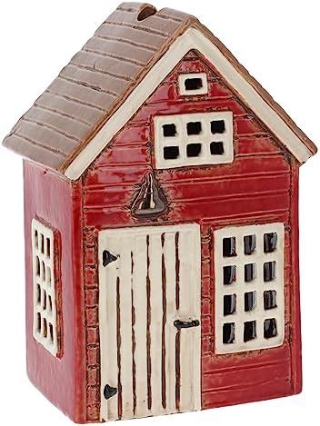 Shudehill Giftware Ceramic Village Pottery Garden House Tealight Holder