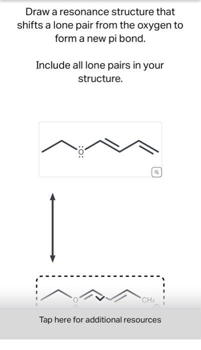 Solved Draw A Resonance Structure That Shifts A Lone Pair