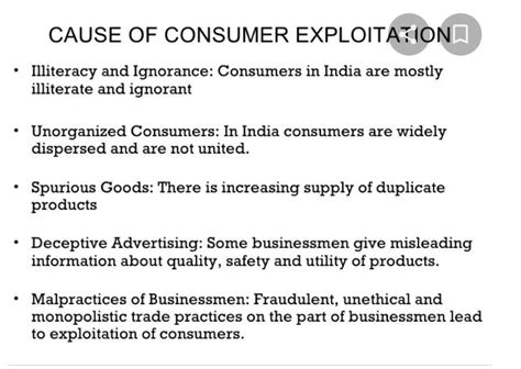 What Are The Causes For Consumer Exploitation