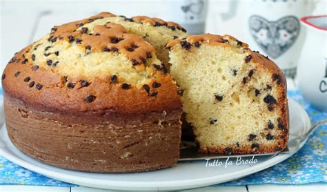 Torta Allo Yogurt E Gocce Di Cioccolato Tutto Fa Brodo In Cucina