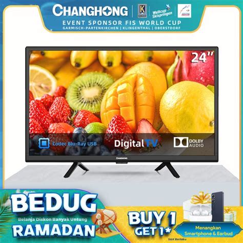 Jual Changhong Inch Digital Led Tv L G W Fhd Tv Hdmi Usb Moive Di