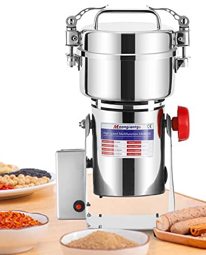 Moongiantgo Led Digital Grain Mill Spice Grinder Electric G