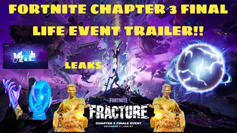 New Fortnite Chapter 3 Final Live Event Trailer Youtube