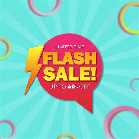 Premium Vector Flash Sale Modern Banner Promotional Template