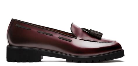 Tassel Chunky Loafer Burgundy Flora Leather Sumissura