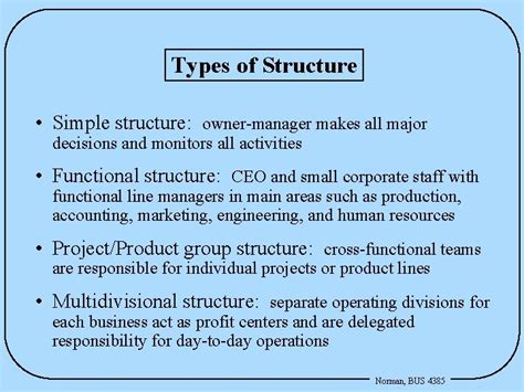 key points structure understand key decisions  structuring