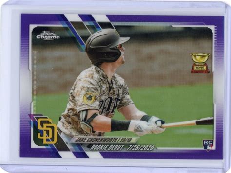 Topps Chrome Update Jake Cronenworth Rookie Rc Purple Refractor Sd