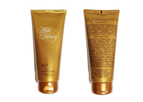 Oriflame Milk And Honey Gold Smoothing Sugar Scrub Review Bong Beauty