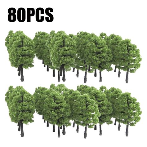 Pcs Ho Oo Scale Model Trees Train Railroad Layout Diorama Wargame