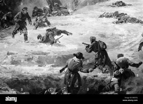 Reproduction of detail of panorama The Battle of Stalingrad Stock Photo - Alamy