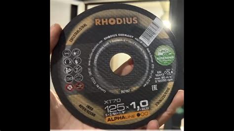 Rhodius Cutting Disc X X Mm Cuts Test Video Youtube