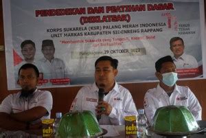 Soetarmi DM Buka Diklatsar Korps Sukarela PMI Sidrap