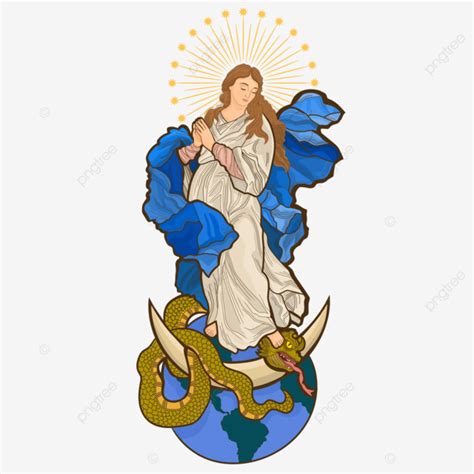 Immaculate Conception Of The Virgin Mary Vector Mary Virgin