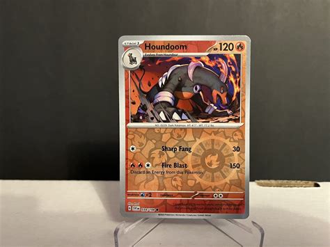 2023 Pokémon Houndoom 34198 Scarlet And Violet Holo Card Pack Fresh Ebay