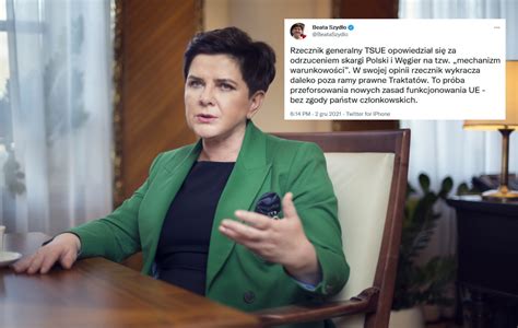 Szydło Rzecznik generalny TSUE wykracza poza Traktaty