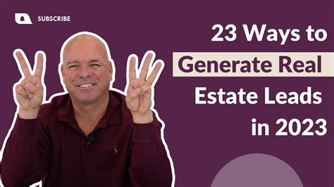 23 Ways To Generate Real Estate Leads In 2023 Youtube