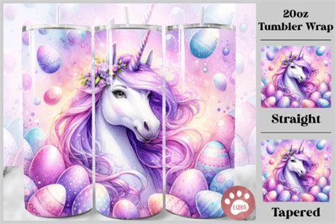 Unicorn Easter Tumbler Wrap Graphic By Luna Art Design Creative Fabrica