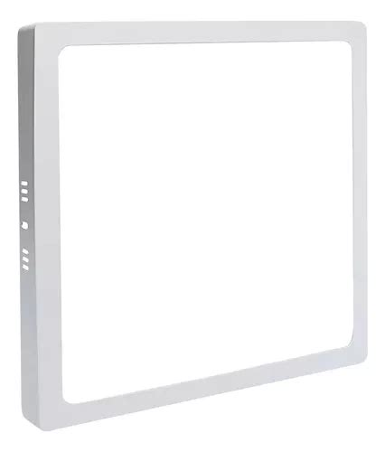 Painel Plafon Luminária Led Sobrepor Quadrado 24w 30x30 Cor Branco Cor