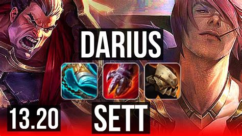 DARIUS Vs SETT TOP 700 Games Legendary 1 0M Mastery 16 5 12