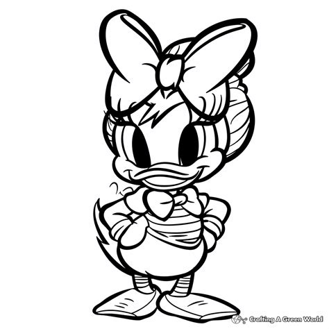 Daisy Duck Coloring Pages Free Printable