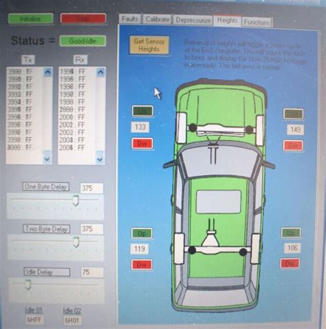 EAS Air Suspension Ride Height Diagnostic Reset Fits Range Rover P38 94