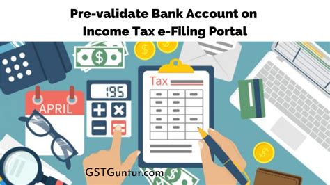 Pre Validate Bank Account On Income Tax E Filing Portal Gst Guntur