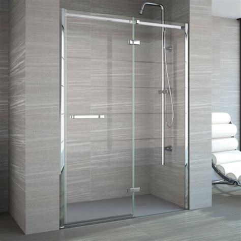 Merlyn 8 Series 900mm Frameless Hinge And Inline Shower Door Westside