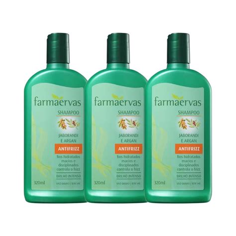 Kit Shampoos Ml Jaborandi Leo De Argan Farmaervas Shopee Brasil