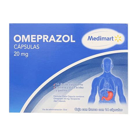 Omeprazol 20 Mg Medimart 14 Cápsulas Walmart