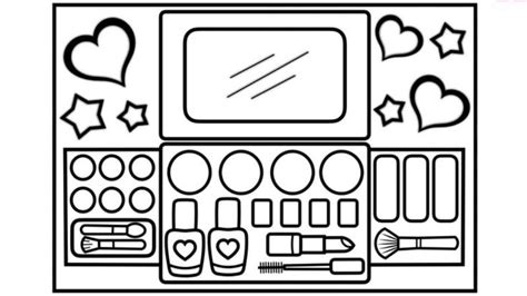 Kolorowanki Kosmetyki Darmowe Malowanki Do Wydruku Coloring Pages