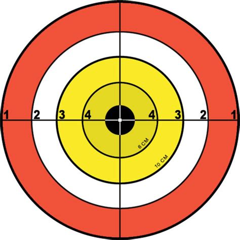 Free Printable Air Rifle Targets X